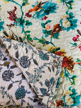 Load image into Gallery viewer, Handmade Reversible Quilt/Duvet/Doona - WILDFLOWER COLLECTION (Ivory)
