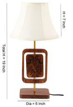 Load image into Gallery viewer, Hand Carved Rosewood Table Lamp- MORNI
