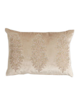 Load image into Gallery viewer, Cushion Cover with hand bead work-SHOWSTOPPER (IVORY FOREST)
