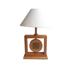 Load image into Gallery viewer, Hand Carved Rosewood Table Lamp- CHAKRA
